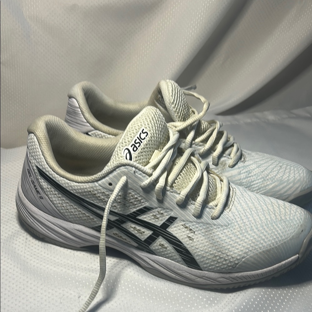 ASICS Gel Game 9 White Running Shoes Mens Size 9 AS-IS